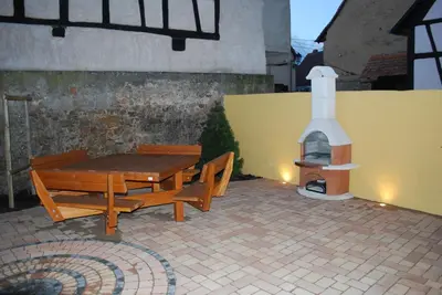 Terrasse ou espace extérieur de l'établissement Maison A Colombage De 1602