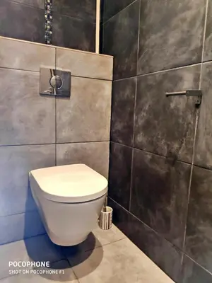 Salle de bains dans l'établissement Le 21