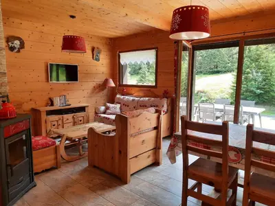 Cuisine ou kitchenette dans l'établissement Chalet Elisa