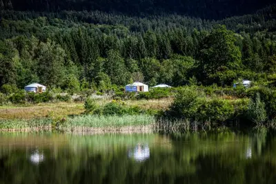Paysage naturel près de le camping