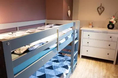 Un ou plusieurs lits dans un hébergement de l'établissement Les Granges De Jadis d'Alsace