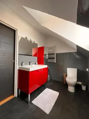 Salle de bains dans l'établissement Gîte de la Niederau