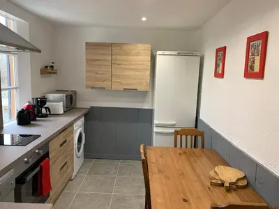 Cuisine ou kitchenette dans l'établissement Gîte de Juliana 6 personnes