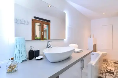 Salle de bains dans l'établissement Gite See You Soon - Studio Fun