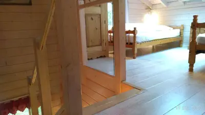 Un ou plusieurs lits dans un hébergement de l'établissement Le Chalet de Philippe