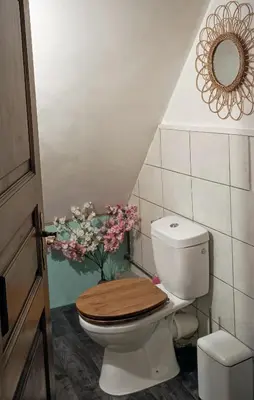 Salle de bains dans l'établissement Un balcon sur les toits