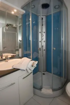 Salle de bains dans l'établissement Résidence Plaisance