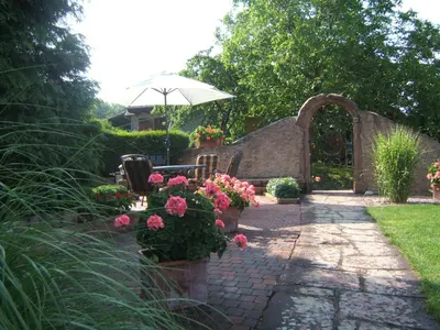 Jardin de l'établissement La Maison Fleurie