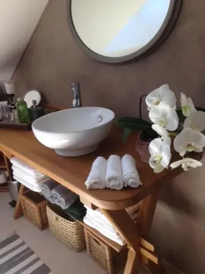 Salle de bains dans l'établissement chambres d'hotes 