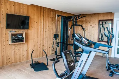 Salle ou équipements de sports de l'établissement LES GÎTES D'ADELSPACH - Gîtes 4 étoiles Nature & Spa