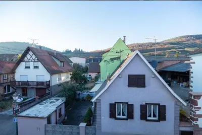 Vue générale sur la montagne ou vue sur la montagne depuis la maison de vacances