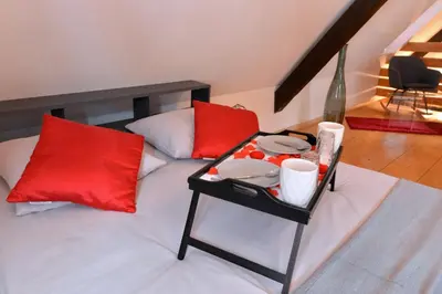 Coin salon dans l'établissement Appartement L'Elégant de la Petite Venise