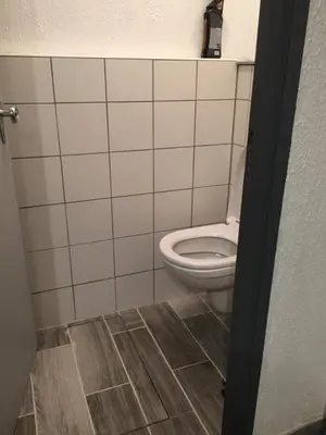 Salle de bains dans l'établissement Le Gite du Pont
