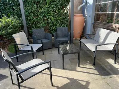 Coin salon dans l'établissement Grand Gite Angelique avec Jardin - Centre Ribeauvillé