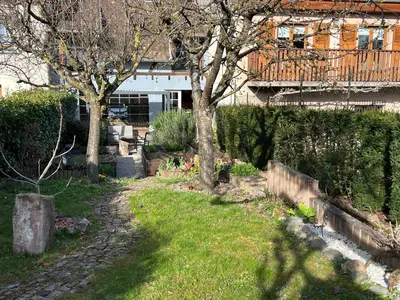 Jardin de l'établissement Grand Gite Angelique avec Jardin - Centre Ribeauvillé