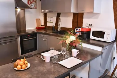 Cuisine ou kitchenette dans l'établissement Gite See You Soon - Le Loft