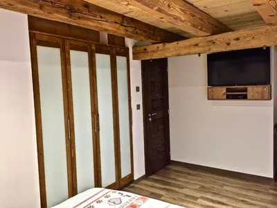 Télévision ou salle de divertissement dans l'établissement Gîte Bodenmatt