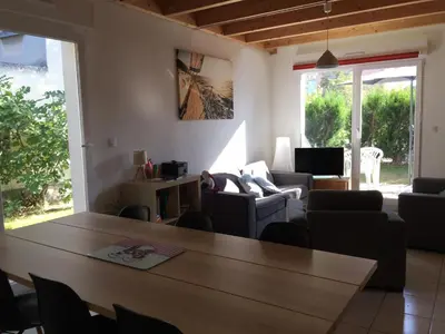 Coin salon dans l'établissement Gite des 3 cigognes