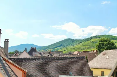 Vue générale sur la montagne ou vue sur la montagne depuis l'appartement