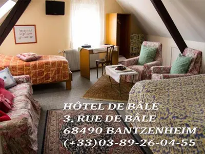 Coin salon dans l'établissement Hôtel de Bâle