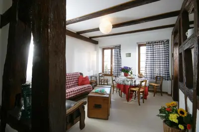 Coin salon dans l'établissement Apart' City Break Colmar
