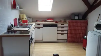 Cuisine ou kitchenette dans l'établissement Gite En Alsace