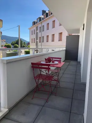 Balcon ou terrasse dans l'établissement Gerardmer : Residence 