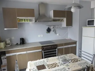 Cuisine ou kitchenette dans l'établissement Gîtes vallée de Munster