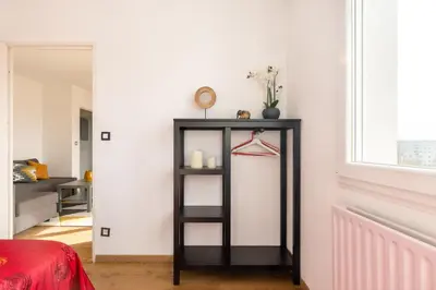 Un ou plusieurs lits dans un hébergement de l'établissement Travel Homes - Le Rebberg, Superbe vue à Mulhouse