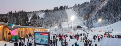 L'établissement Appartement 50m du Lac en hiver