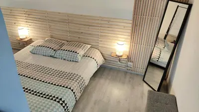 Un ou plusieurs lits dans un hébergement de l'établissement Appartement 50m du Lac