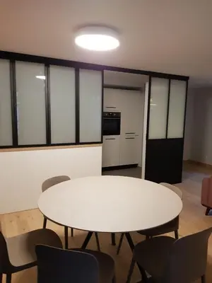 Cuisine ou kitchenette dans l'établissement Caveau de l'ami Fritz
