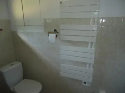 Salle de bains dans l'établissement cottage pleine nature