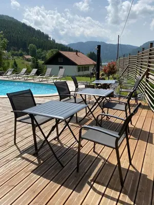 Vue générale sur la montagne ou vue sur la montagne depuis le B&B/chambre d'hôtes