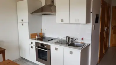 Cuisine ou kitchenette dans l'établissement F2 SUR LES HAUTEURS DE GERARDMER