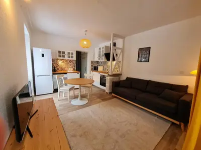 Cuisine ou kitchenette dans l'établissement Villa Rosa Trois Epis