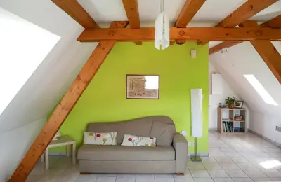 Coin salon dans l'établissement Gîte l'Agapé