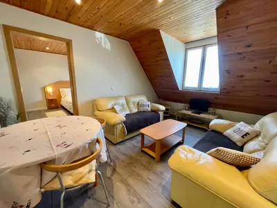 Coin salon dans l'établissement Domaine Bleger by Windmuehl