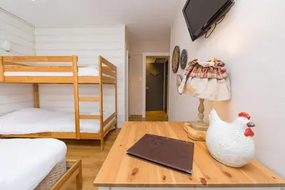 Un ou plusieurs lits dans un hébergement de l'établissement Hôtel Restaurant l'Aubergade