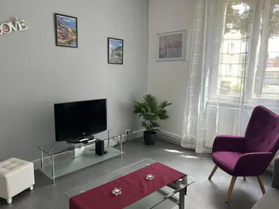 Télévision ou salle de divertissement dans l'établissement Appartement T3 très calme - Le Bartholdi - Centre de Colmar
