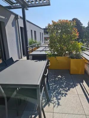 Balcon ou terrasse dans l'établissement Attic pour 4 personnes