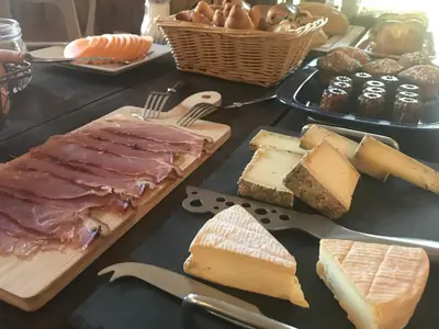 Nourriture dans le B&B/chambre d'hôtes ou à proximité