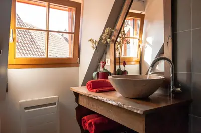 Salle de bains dans l'établissement La Maison d'Emilie