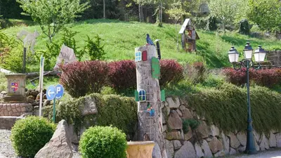 Jardin de l'établissement La Cour St-Fulrad - Appartements