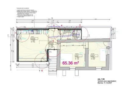 Plan de l'établissement Gîte du Mont Gérard