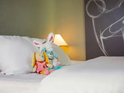 Un ou plusieurs lits dans un hébergement de l'établissement ibis Mulhouse Ile Napoleon