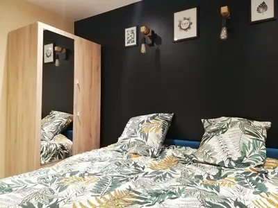 Un ou plusieurs lits dans un hébergement de l'établissement SLEEP IN COLMAR - Parking - Centre