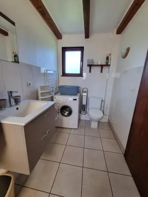 Salle de bains dans l'établissement La Mauselaine