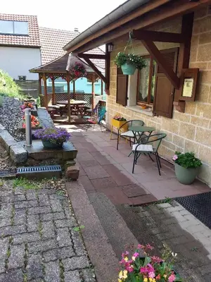 Jardin de l'établissement Ferme du Mouton Noir