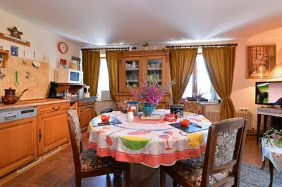 Cuisine ou kitchenette dans l'établissement Gites ou Chambres d'hôtes à la ferme
